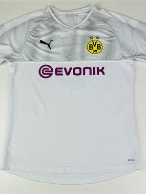 Puma Borussia Dortmund Jersey Mens Large White Soccer Football Evonik DryCell #2